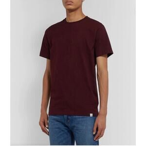 NORSE PROJECTS | Burgundy Neils Standard Short Sleeve T Shirt Large Tee Shirt